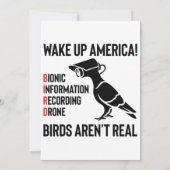 Birds Are Not Real - If It Flies, It Spies Kaart (Achterkant)