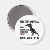 Birds Are Not Real - If It Flies, It Spies Magneet (Voorkant / Achterkant)