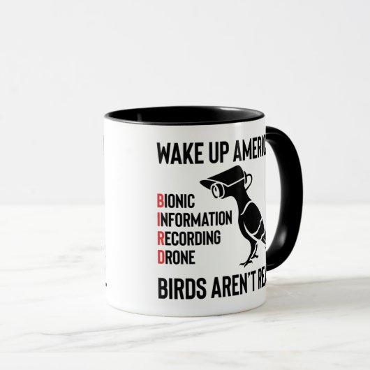 Birds Are Not Real - If It Flies, It Spies Mok (Voorkant rechts)