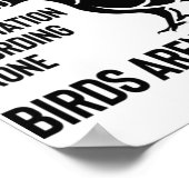 Birds Are Not Real - If It Flies, It Spies Poster (Hoek)