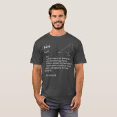 Birds Arent Real Dictionary Minimalist T-shirt (Voorkant volledig)