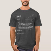 Birds Arent Real Dictionary Minimalist T-shirt (Voorkant)