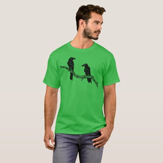 Birds Art gift T-shirt (Voorkant volledig)