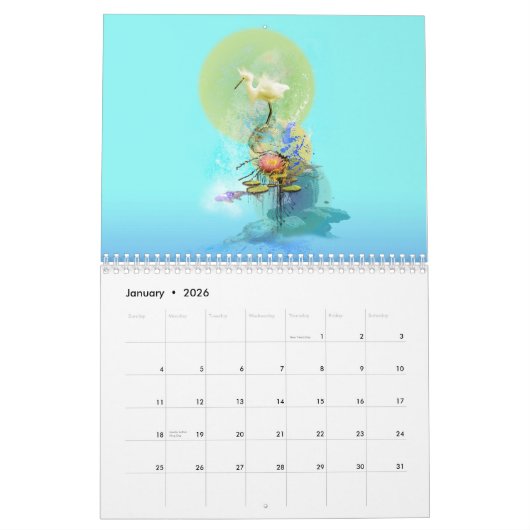 BIRDS ART KALENDER (Jan 2026)