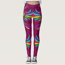 Birds Artful Abstract Leggings