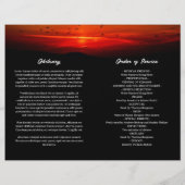 Birds at Sunrise Memorial begrafenisprogramma (Achterkant)