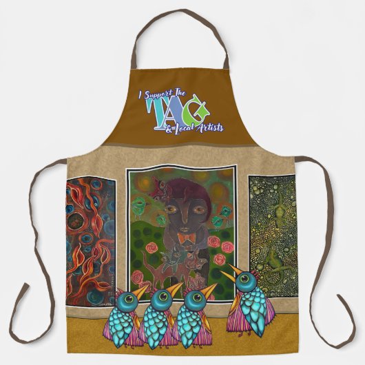 Birds at the Gallery All-Over Print Schort (Voorkant)