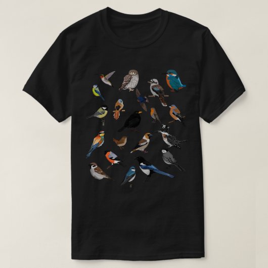 Birds Birdlover Birdwatcher ornitholoog Robin Wr T-shirt (Design voorkant)