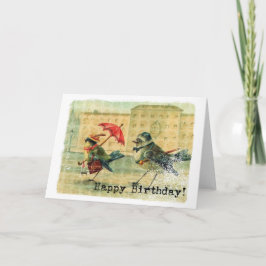  Birds Birthday Kaart