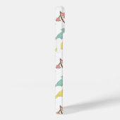 Birds & Blooms Monogrammed Waterverf Sketch Case-Mate iPhone Case (Achterkant / Rechts)