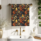 Birds & Blooms Towel Autumn Gift for Their Home Bad Handdoek