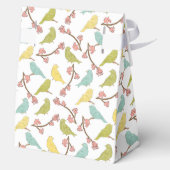 Birds & Blooms Watercolor Schets Bedankdoosjes (Achterkant)