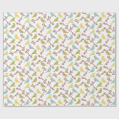 Birds & Blooms Waterverf Sketch Cadeaupapier (Vlak)