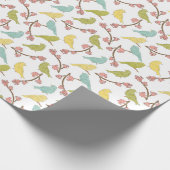 Birds & Blooms Waterverf Sketch Cadeaupapier (Hoek)