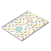 Birds & Blooms Waterverf Sketch Monogrammed Notitieboek (Linkerzijde)