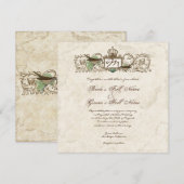  Birds, Blue Egg - Trouwuitnodiging Kaart (Voorkant / Achterkant)