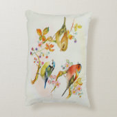 Birds-Blue Tit, Chaffinch, Greenfinch Accent Kussen (Achterkant (Verticaal))
