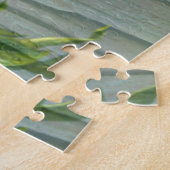 Birds Cherry Blossom Wood Pattern Waterverf Art Legpuzzel (Zijkant)