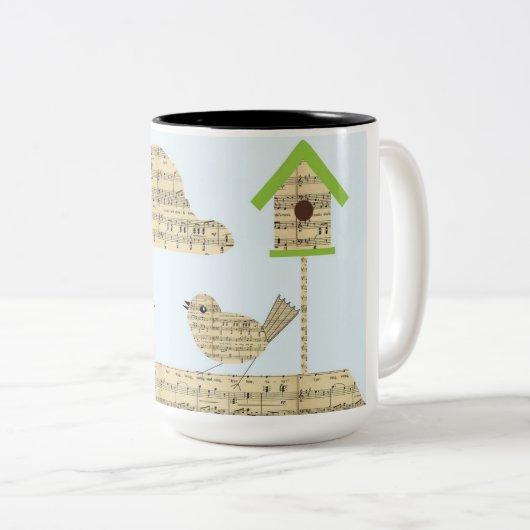 Birds coffee mok (Voorkant rechts)