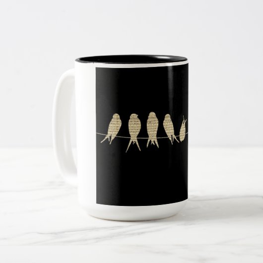 Birds coffee mok (Voorkant links)