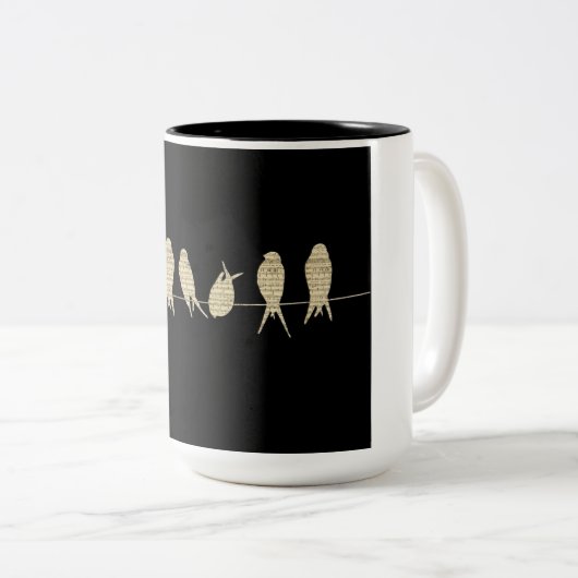 Birds coffee mok (Voorkant rechts)