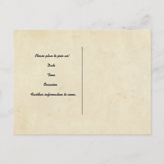 Birds Cream Sla de datum op Aankondigingskaart