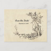 Birds Cream Sla de datum op Aankondigingskaart