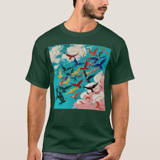 Birds Design vriend T-shirt (Voorkant)