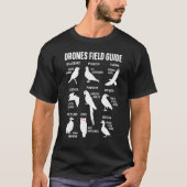 Birds Drones Field Guide They Arenu2019t Real Funn T-shirt (Voorkant)