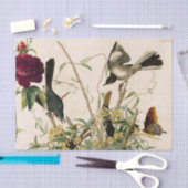 BIRDS EN ROOS TISSUEPAPIER (Craft)
