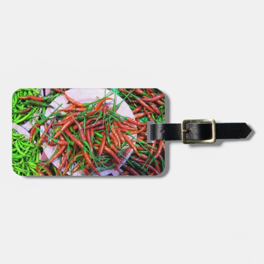 Bird's Eye Chili Peppers Bagagelabel (Voorkant horizontaal)
