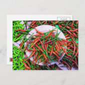 Bird's Eye Chili Peppers Briefkaart (Voorkant / Achterkant)