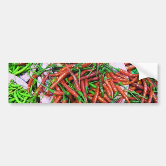 Bird's Eye Chili Peppers Bumpersticker (Voorkant)