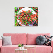 Bird's Eye Chili Peppers Canvas Afdruk (Insitu (Woonkamer))