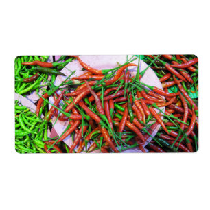 Bird's Eye Chili Peppers Etiket