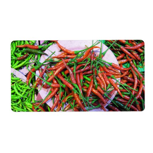 Bird's Eye Chili Peppers Etiket (Voorkant)