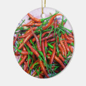 Bird's Eye Chili Peppers Keramisch Ornament (Links)