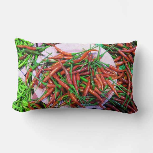 Bird's Eye Chili Peppers Kussen (Voorkant)