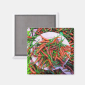 Bird's Eye Chili Peppers Magneet (Voorkant / Achterkant)