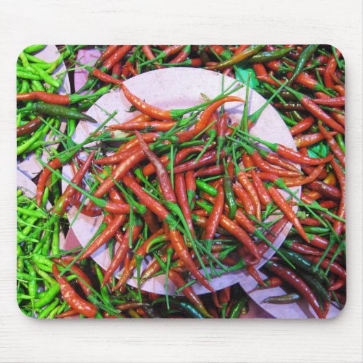 Bird's Eye Chili Peppers Muismat (Voorkant)