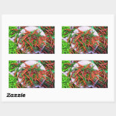 Bird's Eye Chili Peppers Rechthoekige Sticker (Vel)