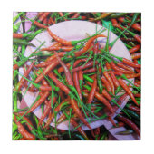 Bird's Eye Chili Peppers Tegeltje (Voorkant)
