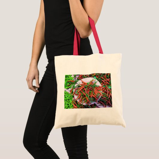 Bird's Eye Chili Peppers Tote Bag (Voorkant (product))