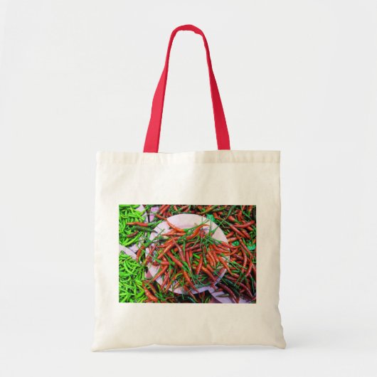Bird's Eye Chili Peppers Tote Bag (Voorkant)