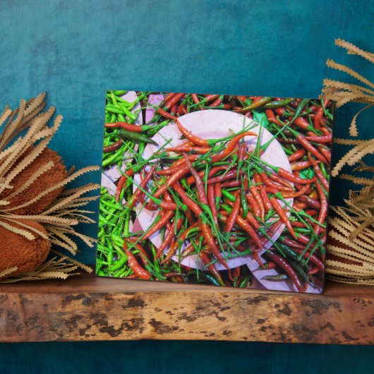 Bird's Eye Chilipepers Fotoplaat (Zijkant)