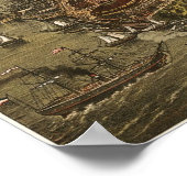 Bird's Eye Map of Manhattan New York City, 1873 Poster (Hoek)