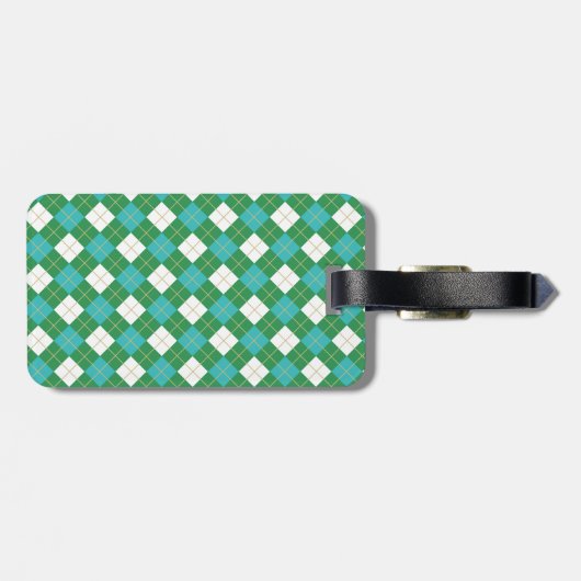 Bird's Eye Uitzicht golfbaan - Aangepaste naam Bagagelabel (Achterkant horizontaal)