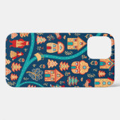 Bird's eye uitzicht. Houses, bos, dwergen, beren, Case-Mate iPhone Case (Achterkant (horizontaal))