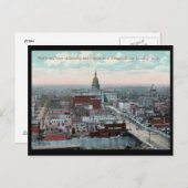 Bird's Eye Uitzicht, Lansing, MI c1915  Briefkaart (Voorkant / Achterkant)