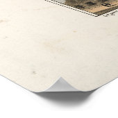 Bird's Eye Uitzicht of Genève, Illinois (1869) Poster (Hoek)